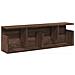 Mobile A Parete 100x20x30cm Rovere Marrone In Legno Multistrato - Foto miniatura 2