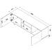 2D1P Armadio RTV ALMA 180x41,5xH55 cashmere - Foto miniatura 3