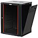 Armadio Rack 19" a muro 15 unità sezione unica prof. 600mm Nero - Foto miniatura 1