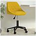 Sedia Da Ufficio Girevole Giallo Senape In Tessuto - Foto miniatura 8