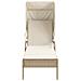 Lettino Prendisole con Baldacchino e Tavolino Beige Polyrattan - Foto miniatura 6