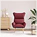 Poltrona Relax di  in Tessuto Rosso Vino - Foto miniatura 3