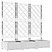 Vaso da Giardino con Trellis 3 pcs Bianco 120x40x125.5 cm - Foto miniatura 1