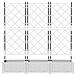 Vaso da Giardino con Trellis 3 pcs Bianco 120x40x125.5 cm - Foto miniatura 4