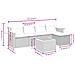 Set Divano da Giardino 6 pz con Cuscini Grigio in Polyrattan - Foto miniatura 4