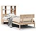 Letto Libreria senza Materasso 90x200 cm Legno Massello Pino - Foto miniatura 1