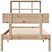 Letto Libreria senza Materasso 90x200 cm Legno Massello Pino - Foto miniatura 4