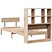 Letto Libreria senza Materasso 90x200 cm Legno Massello Pino - Foto miniatura 8