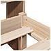 Letto Libreria senza Materasso 90x200 cm Legno Massello Pino - Foto miniatura 9