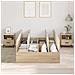 Struttura letto con contenitore in rovere Sonoma 120x190 cm - Foto miniatura 4