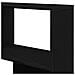 Armadio Angolare  Nero Rovere 140x30x140 cm Legno ingegnerizzato - Foto miniatura 7