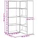 Armadio Angolare  Nero Rovere 140x30x140 cm Legno ingegnerizzato - Foto miniatura 9