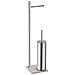 Piantana Portarotolo E Scopino Wc Serie Trilly Tr32 Beige - Foto miniatura 1