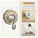 Set Di 3 Ganci A Ventosa Senza Foratura - Ganci Da Parete Rimovibili Per Cucina E Bagno Brown - Foto miniatura 2