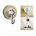 Set Di 3 Ganci A Ventosa Senza Foratura - Ganci Da Parete Rimovibili Per Cucina E Bagno Brown - Foto miniatura 1