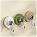 Set Di 3 Ganci A Ventosa Senza Foratura - Ganci Da Parete Rimovibili Per Cucina E Bagno Brown - Foto miniatura 3