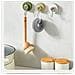 Set Di 3 Ganci A Ventosa Senza Foratura - Ganci Da Parete Rimovibili Per Cucina E Bagno Brown - Foto miniatura 4