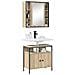 Set Armadietti Bagno 2 Pezzi Rovere Legno Ingegnerizzato - Foto miniatura 3