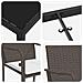 Set da Pranzo per Giardino 3 pcs Marrone Poly Rattan - Foto miniatura 9