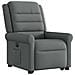 Poltrona Alzapersona Reclinabile Elettrica Grigio Scuro Tessuto - Foto miniatura 4