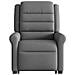 Poltrona Alzapersona Reclinabile Elettrica Grigio Scuro Tessuto - Foto miniatura 5