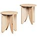 Tavolino da salotto 2 pcs Naturale 41,5 x 41,5 x 44 cm - Foto miniatura 1