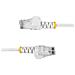 Cavo Ethernet CAT6 Bianco da 10m; Patch UTP con Plug RJ45 Antigroviglio e Rilievi di Trazione, Cavo Lan Slim in Rame Puro 28AWG, Sottoposto a test Fluke - Foto miniatura 5