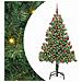 Albero di Natale con 300 LED con supporto Verde 180 cm PVC - Foto miniatura 1