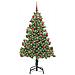 Albero di Natale con 300 LED con supporto Verde 180 cm PVC - Foto miniatura 3