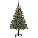 Albero di Natale con 300 LED con supporto Verde 180 cm PVC - Foto miniatura 4
