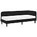 Cornice del letto ad angolo Nero 80 x 200 cm Velluto - Foto miniatura 1
