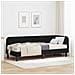 Cornice del letto ad angolo Nero 80 x 200 cm Velluto - Foto miniatura 2