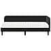 Cornice del letto ad angolo Nero 80 x 200 cm Velluto - Foto miniatura 5