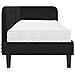 Cornice del letto ad angolo Nero 80 x 200 cm Velluto - Foto miniatura 8