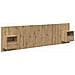 Testata con Comodino 3 pcs Rovere artigianale Legno multistrato - Foto miniatura 1