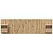 Testata con Comodino 3 pcs Rovere artigianale Legno multistrato - Foto miniatura 7