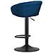 Sgabello in velluto EAST - Blu navy per soggiorno, cucina, sala da pranzo - Foto miniatura 5