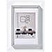 Steel Style Cornice In Plastica 40x60 Argento - Foto miniatura 1
