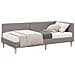 Struttura Letto Angolare con Materasso 2 pcs Talpa Tessuto - Foto miniatura 1