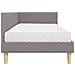 Struttura Letto Angolare con Materasso 2 pcs Talpa Tessuto - Foto miniatura 8