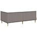 Struttura Letto Angolare con Materasso 2 pcs Talpa Tessuto - Foto miniatura 9
