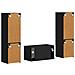 Set mobile TV 5 pcs Nero Legno multistrato - Foto miniatura 9