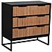 Cassettiera 3 Cassetti Legno E Metallo 80x39,5x81h Cm - Foto miniatura 1