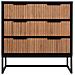Cassettiera 3 Cassetti Legno E Metallo 80x39,5x81h Cm - Foto miniatura 2