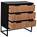 Cassettiera 3 Cassetti Legno E Metallo 80x39,5x81h Cm - Foto miniatura 5