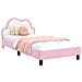 Struttura letto bambini con testata Rosa 90 x 190 cm PU - Foto miniatura 1