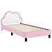 Struttura letto bambini con testata Rosa 90 x 190 cm PU - Foto miniatura 4