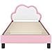 Struttura letto bambini con testata Rosa 90 x 190 cm PU - Foto miniatura 5