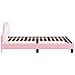 Struttura letto bambini con testata Rosa 90 x 190 cm PU - Foto miniatura 6