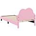 Struttura letto bambini con testata Rosa 90 x 190 cm PU - Foto miniatura 7
